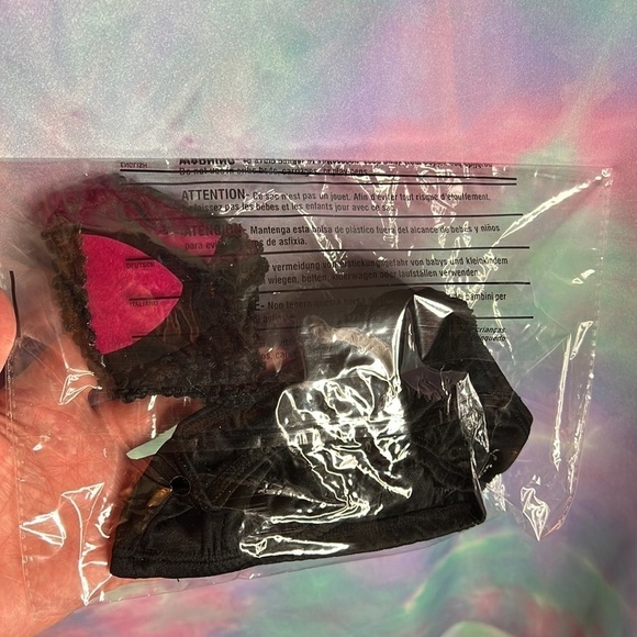 𝅺BABY Toddler Pink & Black Cat Tutu Costume Size 6 - 12 Months - Picture 3 of 3